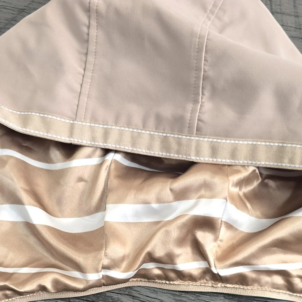 Dennis Basso Women's Tan Jacket W Removeable Hood